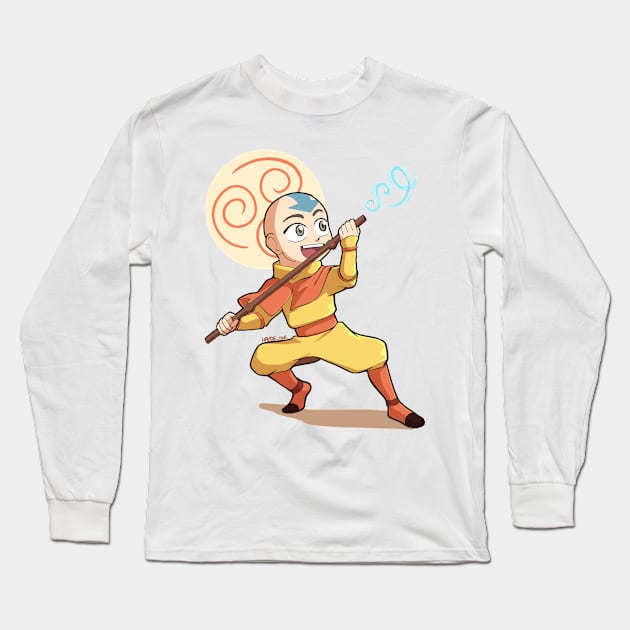 Airbending Long Sleeve T-Shirt by Hayde